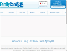 Tablet Screenshot of familycarehomehealthagency.com